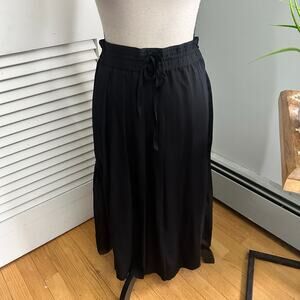 BLK DNM Skirt Womens Medium Black Chiffon Pleated Midi Fairy Whimsigoth Grunge